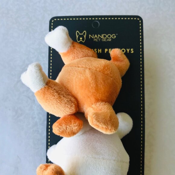 NANDOG PET GEAR Halloween Turkey Mini Plush Dog Toys  Set of 3 Squeaky Stuffed - Picture 2 of 3